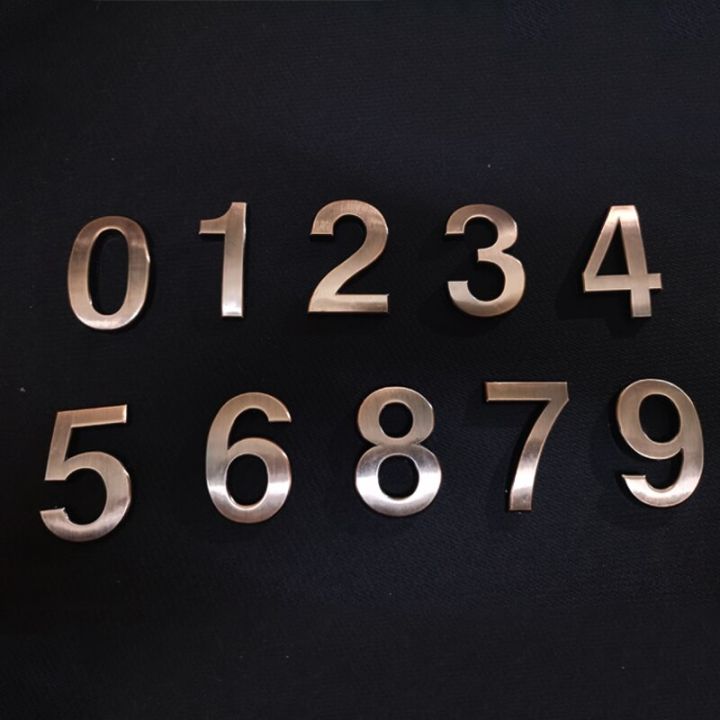 ติดประตูป้ายตัวเลข3มิติ5ซม-หมายเลขบ้านป้ายบ้านเลขที่กล่องจดหมายถนนหมายเลขโรงแรมหมายเลขโรงแรมประตูกลางแจ้ง