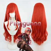 【ZYR】Game NIKKE The Goddess of Victory Volume Cosplay Wig 80cm Long Red Wig Heat Resistant Synthetic Halloween Wigs wr