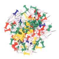 100pcs Coloured Push Pin Drawing Map Pins Notice Office School