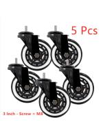 5 Pcs/Lot 3-inch M8/M10 Pu Screw Roller Ice Wheel Electrophoresis Entertainment Equipment Scooter Universal Mute Caster Furniture Protectors Replaceme