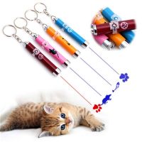 ❅☄ 1PCS Amazingly Cat Toy Creative And Funny Pet Cat Toys LED Pointer Light Pen With Bright Animation Mouse Paw Print Fish