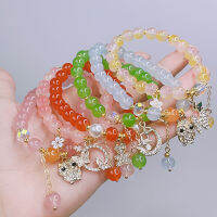 Ruifan ฤดูร้อนน่ารักคริสตัล Strand Beaded สร้อยข้อมือผู้หญิงนักเรียนแฟชั่นเครื่องประดับอุปกรณ์เสริมของขวัญขายส่ง YBR862