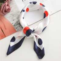 ▪▼ Luxury Brand 2022 Women Small Silk Scarves Square Lady Hair Neck Scarf Wrap Office Handkerchief Foulard 50x50cm Shawls