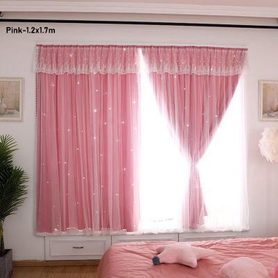 YONUO Velcro ผ้าม่านห้องนอน Blackout Free Punch Installation Self-Adhesive Short Sunshade Curtain