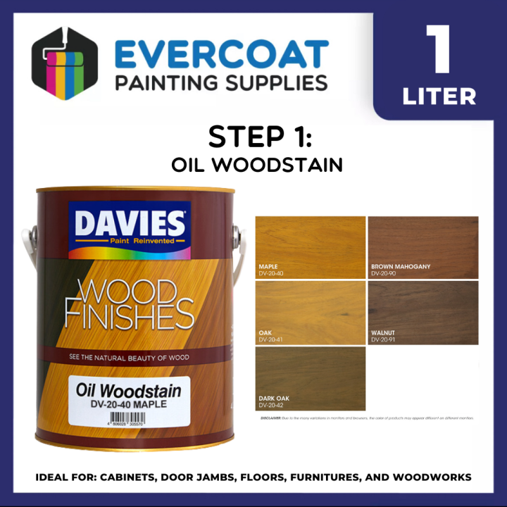 Davies Oil Woodstain Paint for Furnitures 1 Liter Lazada PH