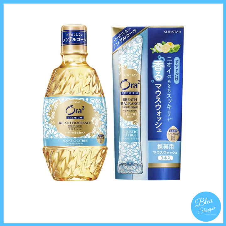 SUNSTAR JAPAN PREMIUM ORA2 Breath Fragrance Mouth Wash Aquatic Citrus