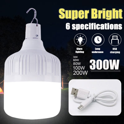 Camping Rechargeable Light Usb Led Bulb High Power Hanging Tent Light Portable Emergency Bulb For Garden Outdoor