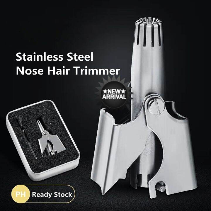 RPO Manual Nose & Ear Hair Trimmer Stainless Steel Nose Hair Remover
