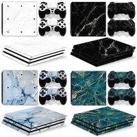 ✐☇۞ Für PS4 Pro Konsole und 2 Controller Haut Aufkleber PS4 Marmor Textur Abnehmbare Abdeckung PVC Vinyl