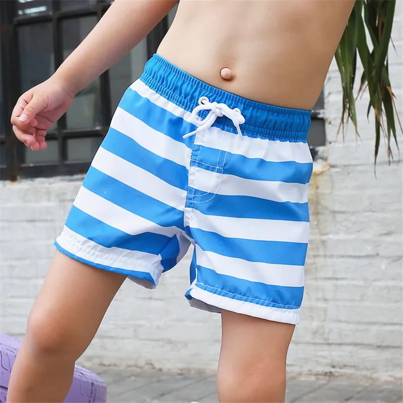 New Model 1-14 Y Boys Beach Shorts White Blue Stripe Kids Swimming Trunk  Children Bathing Suit Teens Surfing Suit Schoolboy Swimming Suit Beach  Outfit for Child | Lazada