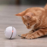 ของเล่นแมวอัจฉริยะลูกบอลกลิ้งอัตโนมัติของเล่นแมวไฟฟ้า Interactive Cats Training Self-Moving Kitten Toy For Indoor Playing