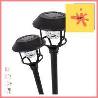 ไฟทางเดิน SOLAR HI-TEK HFSG03003B 0.36 วัตต์ DAYLIGHT สีดำLED SOLAR GARDEN HI-TEK HFSG03003B 0.36W DAYLIGHT BLACK **ของแท้100%**