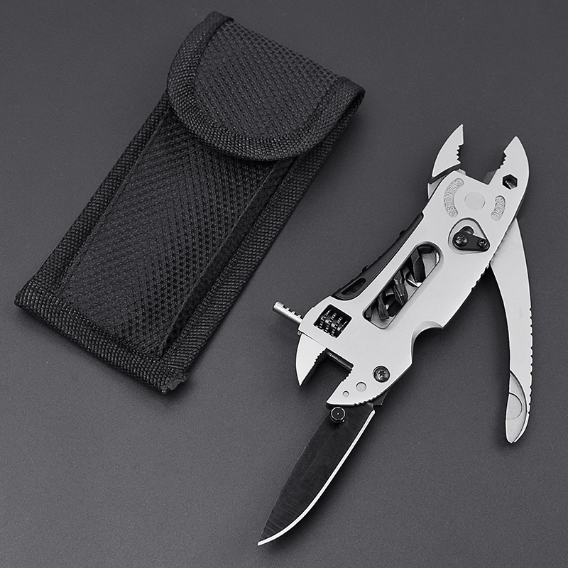KIPRUN Fold Multi Tool Plier Repair Adjust Gear Outdoor Survive Camp Screwdriver Wrench Jaw Plier Multipurpose Multifunction Spanner