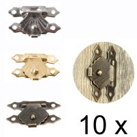 【YP】 10 Pcs Latch Clasps Antique Iron Jewelry Padlock Hasps Clasp Lock Buckle Hardware Accessories