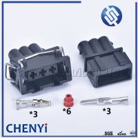 1 set 3 Pin 3.5mm 357972753 Male Female efi series 357 972 753 EV1 EV14 JPT VR6 TPS sealed waterproof Coil connector