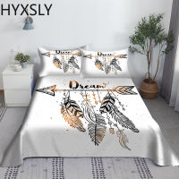 Dreamcatcher White Black Bed Sheet Set 3D Polyester Bed Flat Sheets With Pillowcase 23pcs Bedding Gifts for Baby Children Adult