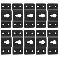 DIY Audio Sound Box Speaker Wall Mount Iron Hook Hanger Plate 10PCS