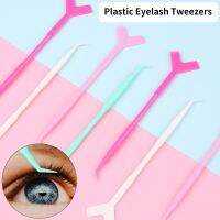 10Pcs 2 Way Hot Glue Spoon Plastic Eyelash Perming Stick Tool Lash Lifting Y Shape Curler Applicator Comb Brush