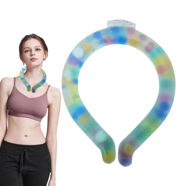 cooling-neck-wraps-ice-neck-cooler-collar-wearable-neck-collar-with-portable-gel-ice-pack-keep-cool-in-hot-summer-indoor-amp-outdoor-classy