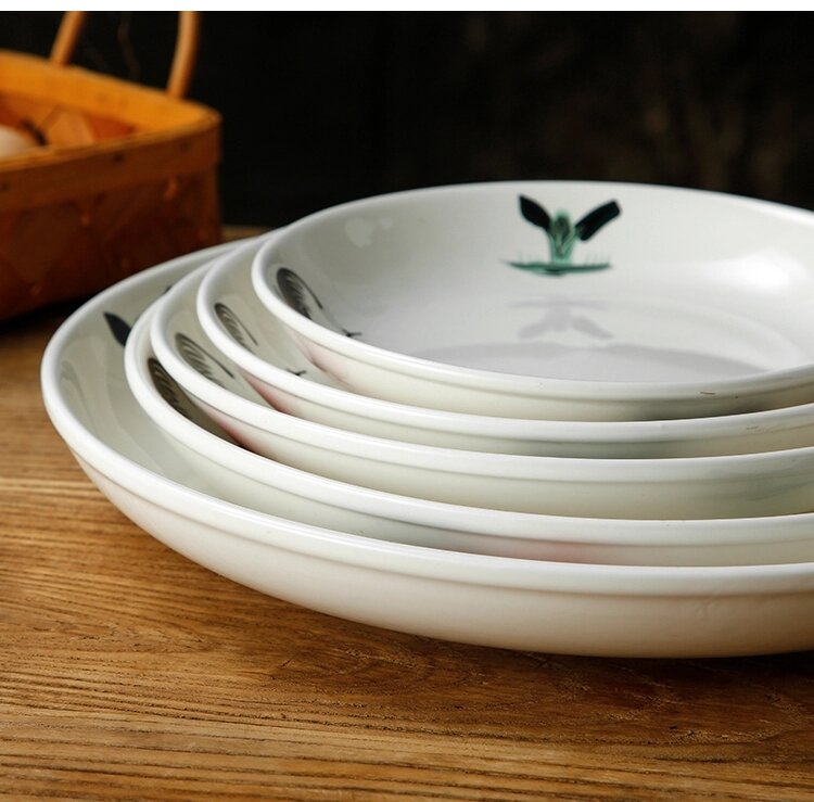 Cock Brand Ceramic Deep Plate (6-10 inches)