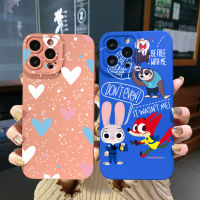 สำหรับ Realme C11 2021 C12 C15 C21Y C25Y C25S Realme5 5i 6i 8 Pro การ์ตูน Zootopia Judy Nick คุณภาพสูงเลนส์ป้องกันเลนส์สแควร์ Edge Full Len กรณีป้องกัน