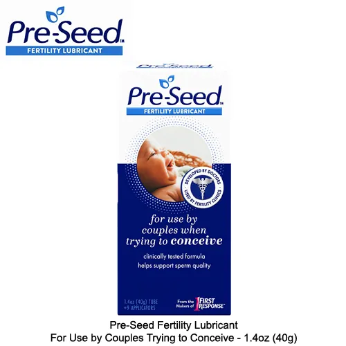 PreSeed Fertility Lubricant For Use by Couples Trying to Conceive