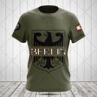 Germany City Name Dark Green Tees Summer Casual Streetwear Mens Daily Clothing Loose Oversized T-shirts Short Sleeve Tops 6XL