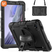 【พร้อมฟิล์มหน้าจอ】Fzt Casing Tablet สำหรับซัมซุงกาแล็กซีแท็บ A7 10.4 "(2020) / SM-T500 T505N T505ปลอกซิลิโคน TPU และ PC นิ่มมีขาตั้งในตัว + Tali Bahu + สายรัดข้อมือ