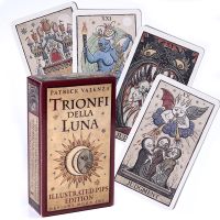 Trionfi della Luna Tarot 78 Card Deck with PDF Guidebook Fortune Telling Card Game Travel version