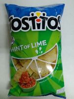 Tostitos Hint of lime ?ฮินท์ ออฟ ไลท์ ทอร์ทิลล่า ซิพส์ ??(แผ่นข้าวโพดทอดรสมะนาว) ตรา โทสติโทส  283.5 g.??