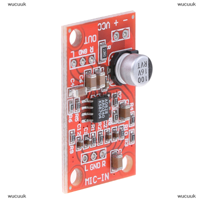 wucuuk AD828สเตอริโอไมโครโฟนแบบไดนามิกพรีแอมพลิฟายเออร์บอร์ดไมโครโฟน preamp DC 3.7V-15V 12V