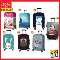 Baglover ผ้าคลุมกระเป๋าเดินทาง ถุงคลุมกระเป๋าเดินทาง luggage cover suitcase cover แบบยืด หูหิ้วซ้ายขวาล่างมีซิป  ผ้าหนา เวอร์ชั่นใหม่ลายสีสัน 18-32 ทนทาน ปกป้องกันรอย