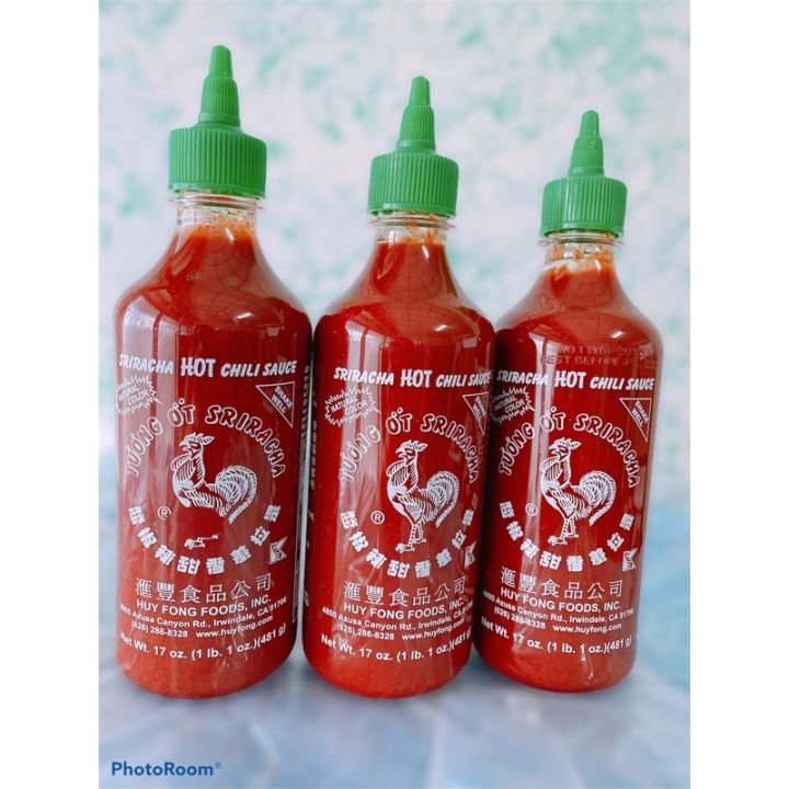 ซอสพริกคีโต-ซอสศรีราชา-ตราไก่-ขนาด-435-ml-keto-friendly-huy-fong-sriracha-hot-chili-sauce