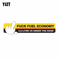 YJZT 16.7CM*4CM JDM Fuel Economy Graphical Car Sticker Decal And PVC Decoration 13-0240 Bumper Stickers Decals  Magnets