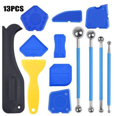 13Pcs Silicone Sealant Caulking Pressure Seam Tool To Remove Scraper Kitchen And Bathroom Corner Joints And Smoothing Tiles