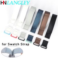 xinpan Leather Canvas Watchband for Omega for Seamaster 300 for Swatch Co-Branded Watch Strap 20mm Quick Release Band Sport Bracelets