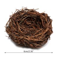 ✅【100 Ready Stock】Handmade Vine Brown Bird Nest House Home Nature Craft Holiday Decoration