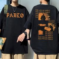 Kanye West Pablo กราฟิกพิมพ์ Tshirt PABLO T เสื้อฤดูร้อนผู้ชายผู้หญิง Hip Hop แฟชั่นสั้น tees