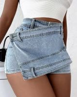 Y2K Denim Shorts Skirt Women Summer Autumn High Waist Irregular Jeans Streetwear Vintage Korean Aesthetic Fairy Grunge Skirts