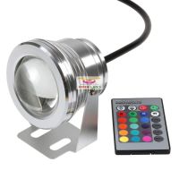 10W 12V Fountain pool Lamp underwater RGB Led Light Waterproof IP68 16 color change with 24key IR Remote controller