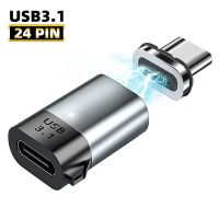 [ASLDM]❇☬♦UKGO Magnetic USB C Adapter 24Pins Type C Connector PD 100W Fast Charging Converter สำหรับ Thunderbolt3สำหรับ MacBook iPad Pro Switch