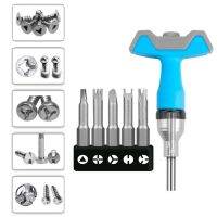 Hand Tools 5pc Screwdriver Head + T-Shaped 2-In-1 Head Handle