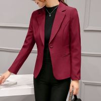 S-2XL De Alta Calidad Para Mujer, Traje Peño Y Delgado, Chaqueta Corta De Señora, Abrigo Inal,Top De De Permavera Otoño