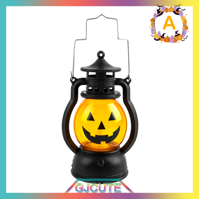 GJCUTE Pumpkin Skull LED PONY Oil โคมไฟตกแต่งฮาโลวีน PROP Creative Bar PARTY LIGHT