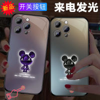 Apple เคสโทรศัพท์เรืองแสง iPhone 14 Flash 13เคสโทรศัพท์12pro แก้ว11ชิ้นสำหรับผู้หญิงทนทานต่อการตก