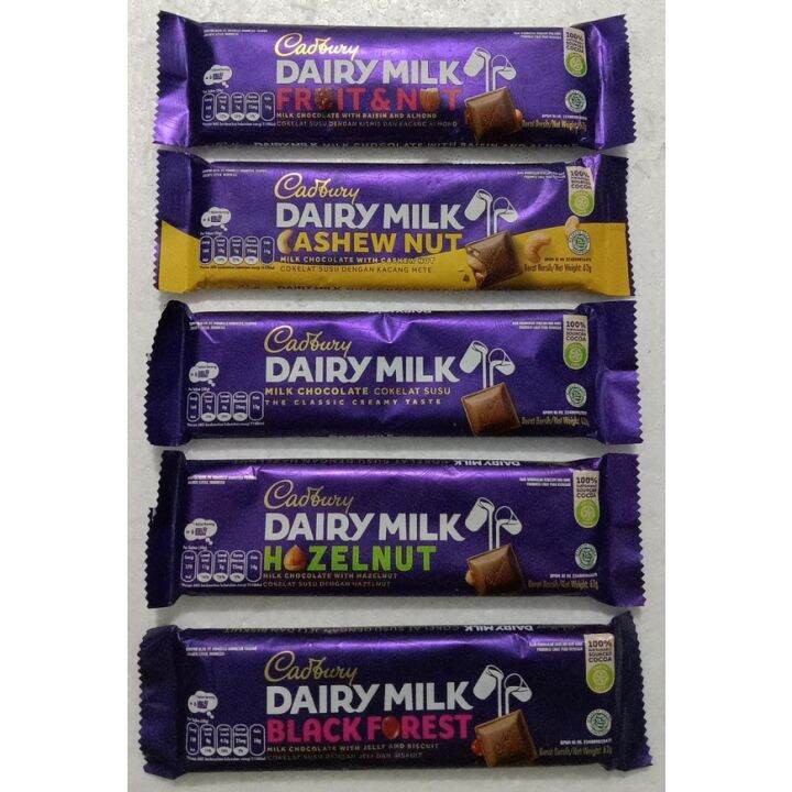 Cadbury Dairy Milk Chocolate 5 Variant Lazada Indonesia