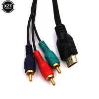 1M Hdmi-kompatibel Pria Ke 3 RCA Video Audio AV Kabel Adaptor 3RCA Stereo Komponen Konverter untuk TV Set-Box DV DVD PC