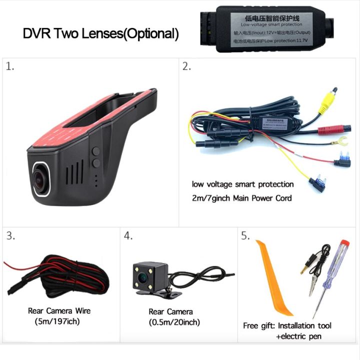 เครื่องบันทึกวิดีโอการขับขี่-dvr-รถสำหรับ-lexus-สำหรับ-cadillac-สำหรับ-buick-for-subaru-สำหรับ-mitsubishi-สำหรับ-vw-การมองเห็นได้ในเวลากลางคืนสากลแบบ-full-hd