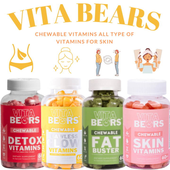 Vitabear Multivitamins Gummy Bears Skin Nourishment Slimming Beverages