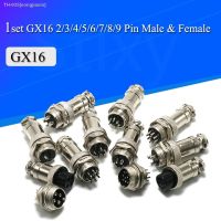 ❖✙▧ 1set GX16 2/3/4/5/6/7/8/9 Pin Male Female 16mm Circular Aviation Socket Plug Wire Panel Connector